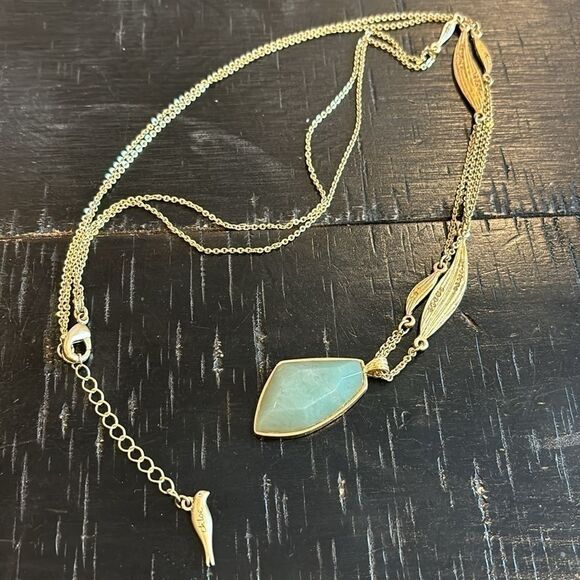 Chloe Isabel Jade Gold Long Multi Chain Necklace Classy - Picture 6 of 12